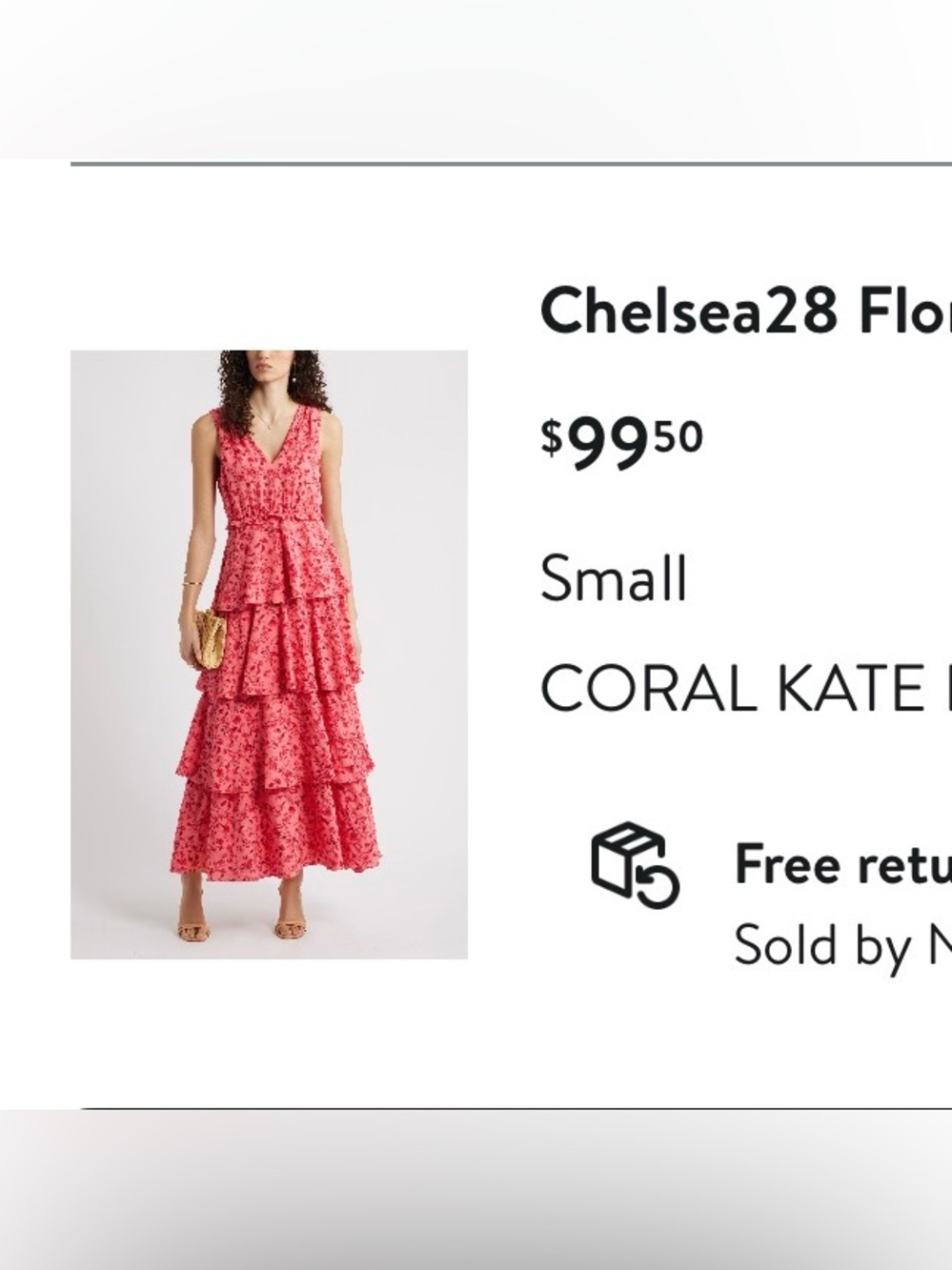 Chelsea28 Floral Tiered Mattress Skirt - White with Black Floral Print